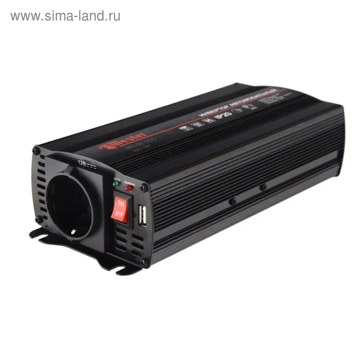 Преобразователь напряжения WESTER MSW 600, инверторный, 12-220В + USB, 600 Вт, модифицированная синусоида-0