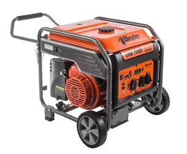 Инверторный генератор бензиновый Wester GNB7500i, 7.5 кВт, бак 15 л, стартер ручной/электрический